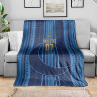 Saudi Football Al Zaeem Custom Blanket Crescent Moon - Wonder Print Shop