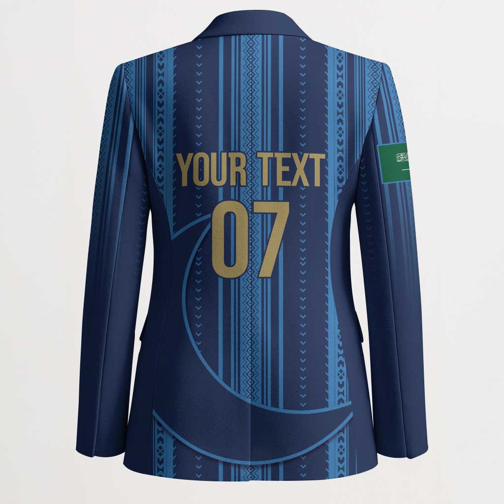 Saudi Football Al Zaeem Custom Blazer Crescent Moon - Wonder Print Shop
