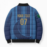 Saudi Football Al Zaeem Custom Bomber Puffer Jacket Crescent Moon - Wonder Print Shop