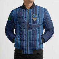 Saudi Football Al Zaeem Custom Bomber Puffer Jacket Crescent Moon - Wonder Print Shop