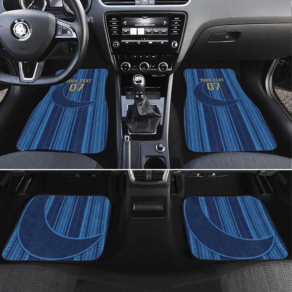 Saudi Football Al Zaeem Custom Car Mats Crescent Moon - Wonder Print Shop