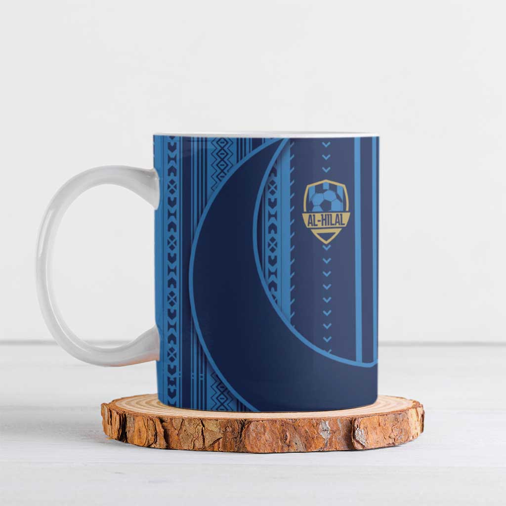 Saudi Football Al Zaeem Ceramic Mug Crescent Moon - Wonder Print Shop