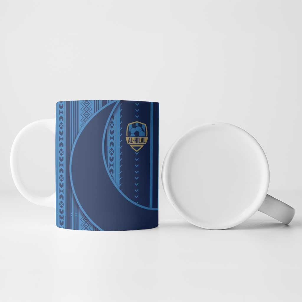 Saudi Football Al Zaeem Ceramic Mug Crescent Moon - Wonder Print Shop