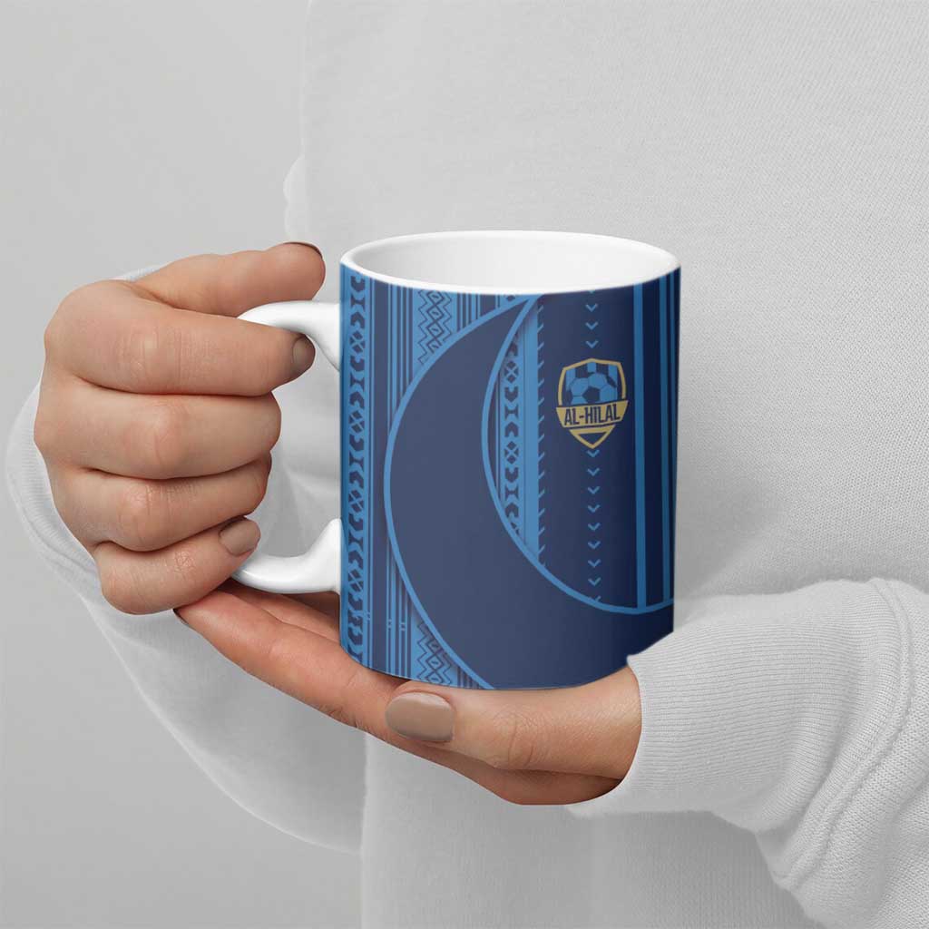 Saudi Football Al Zaeem Ceramic Mug Crescent Moon - Wonder Print Shop