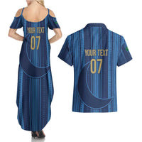 Saudi Football Al Zaeem Custom Couples Matching Summer Maxi Dress and Hawaiian Shirt Crescent Moon - Wonder Print Shop