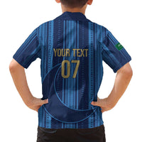 Saudi Football Al Zaeem Custom Family Matching Off The Shoulder Long Sleeve Dress and Hawaiian Shirt Crescent Moon - Wonder Print Shop