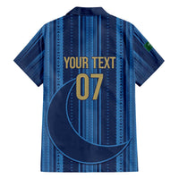 Saudi Football Al Zaeem Custom Family Matching Off The Shoulder Long Sleeve Dress and Hawaiian Shirt Crescent Moon - Wonder Print Shop