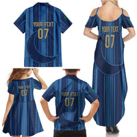 Saudi Football Al Zaeem Custom Family Matching Summer Maxi Dress and Hawaiian Shirt Crescent Moon - Wonder Print Shop