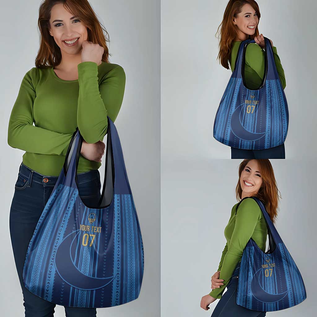 Saudi Football Al Zaeem Custom Grocery Bag Crescent Moon - Wonder Print Shop