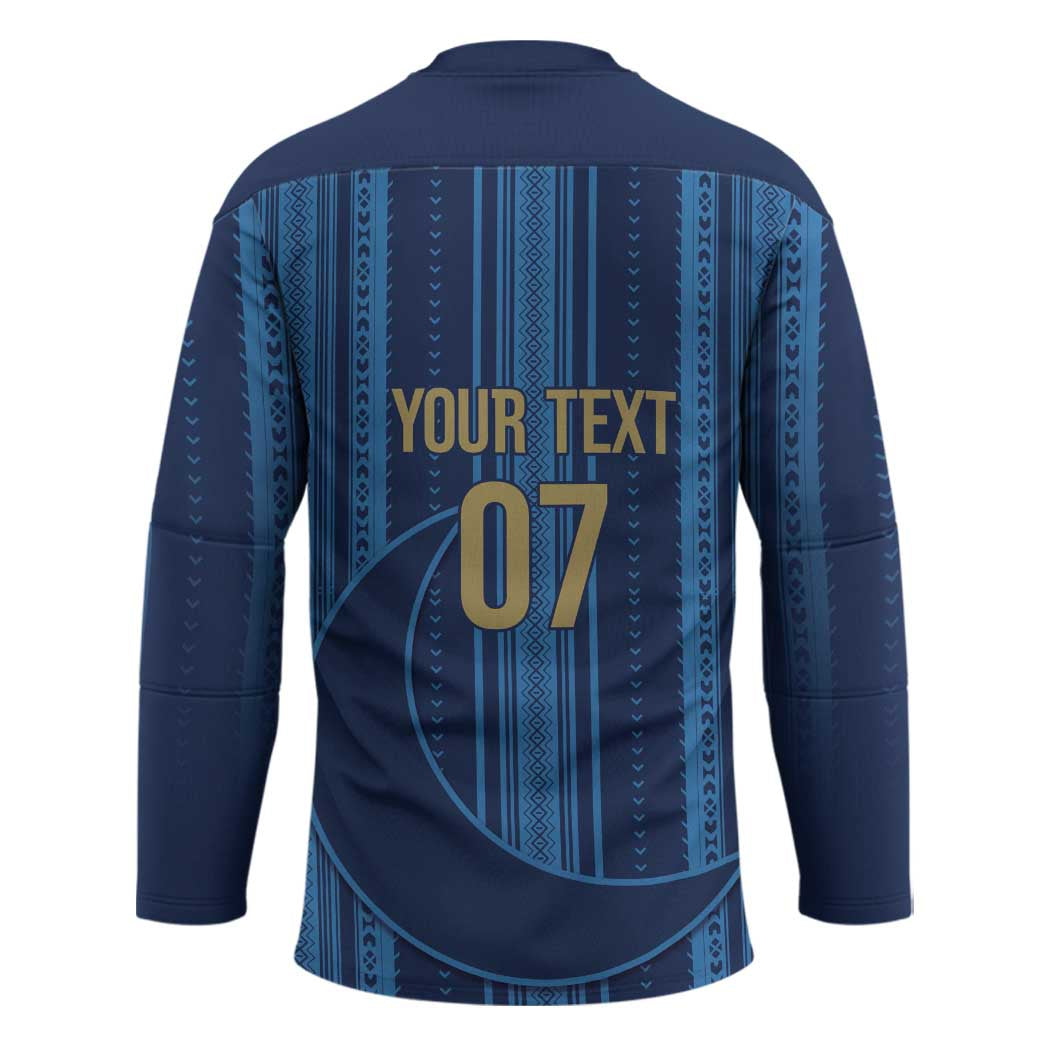 Saudi Football Al Zaeem Custom Hockey Jersey Crescent Moon - Wonder Print Shop