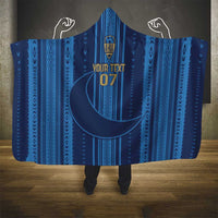 Saudi Football Al Zaeem Custom Hooded Blanket Crescent Moon - Wonder Print Shop