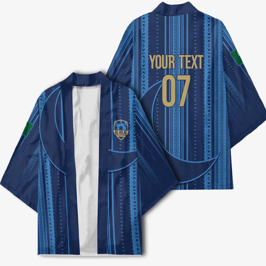 Saudi Football Al Zaeem Custom Kimono Crescent Moon - Wonder Print Shop