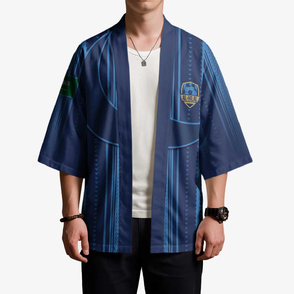 Saudi Football Al Zaeem Custom Kimono Crescent Moon - Wonder Print Shop