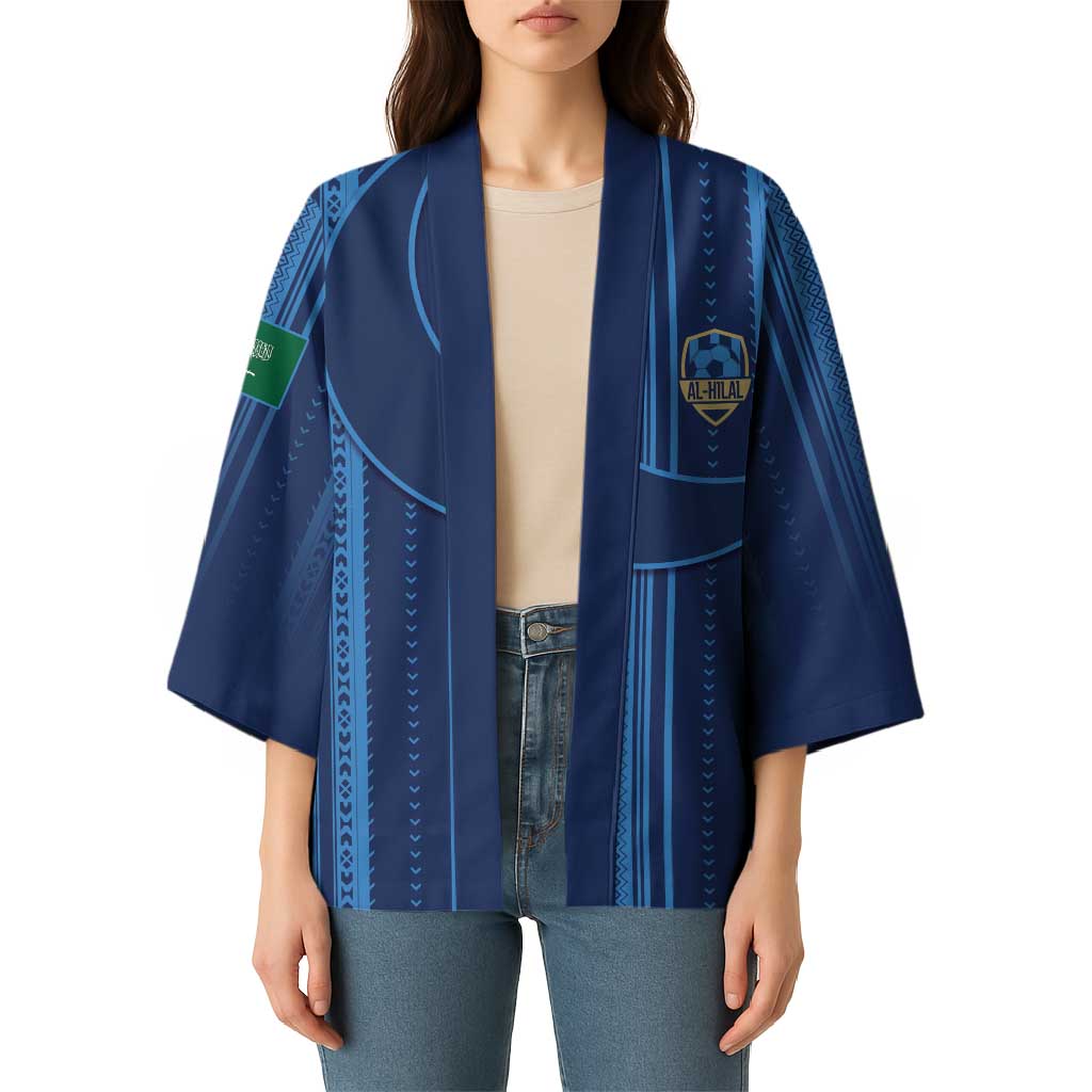Saudi Football Al Zaeem Custom Kimono Crescent Moon - Wonder Print Shop