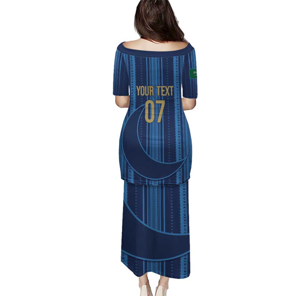 Saudi Football Al Zaeem Custom Puletasi Crescent Moon - Wonder Print Shop