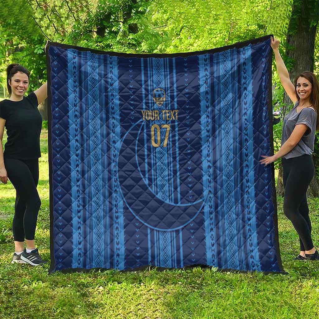 Saudi Football Al Zaeem Custom Quilt Crescent Moon - Wonder Print Shop
