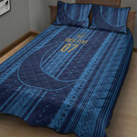 Saudi Football Al Zaeem Custom Quilt Bed Set Crescent Moon - Wonder Print Shop