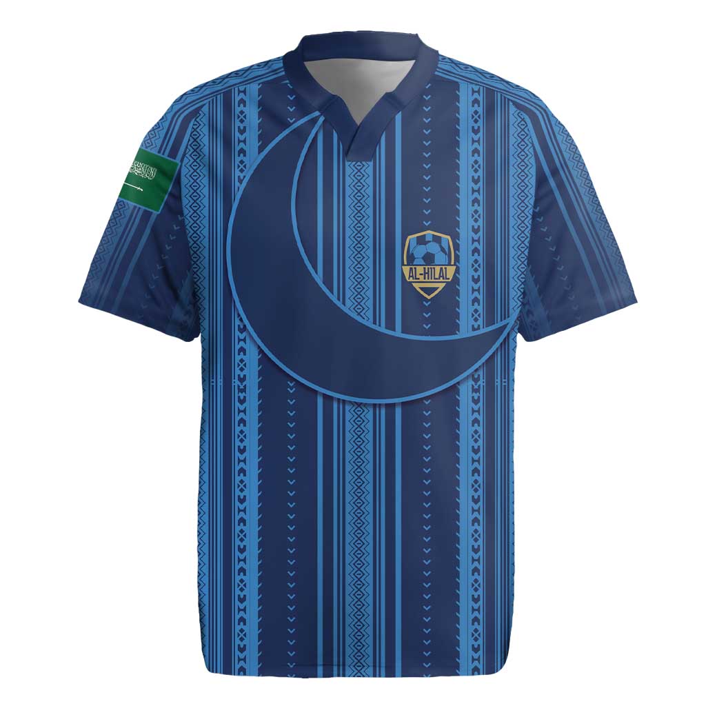 Saudi Football Al Zaeem Custom Rugby Jersey Crescent Moon - Wonder Print Shop