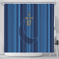 Saudi Football Al Zaeem Custom Shower Curtain Crescent Moon - Wonder Print Shop