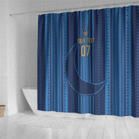 Saudi Football Al Zaeem Custom Shower Curtain Crescent Moon - Wonder Print Shop