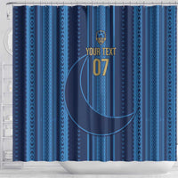 Saudi Football Al Zaeem Custom Shower Curtain Crescent Moon - Wonder Print Shop