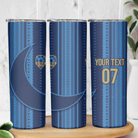 Saudi Football Al Zaeem Custom Skinny Tumbler Crescent Moon - Wonder Print Shop