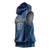 Saudi Football Al Zaeem Custom Sleeveless Hoodie Crescent Moon - Wonder Print Shop