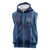 Saudi Football Al Zaeem Custom Sleeveless Zip Hoodie Crescent Moon - Wonder Print Shop