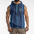 Saudi Football Al Zaeem Custom Sleeveless Zip Hoodie Crescent Moon - Wonder Print Shop
