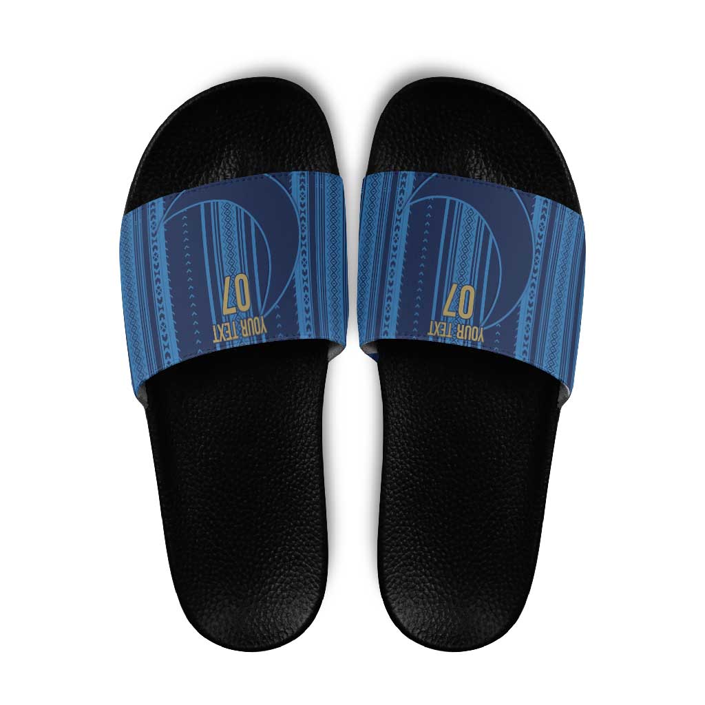 Saudi Football Al Zaeem Custom Slide Sandals Crescent Moon - Wonder Print Shop
