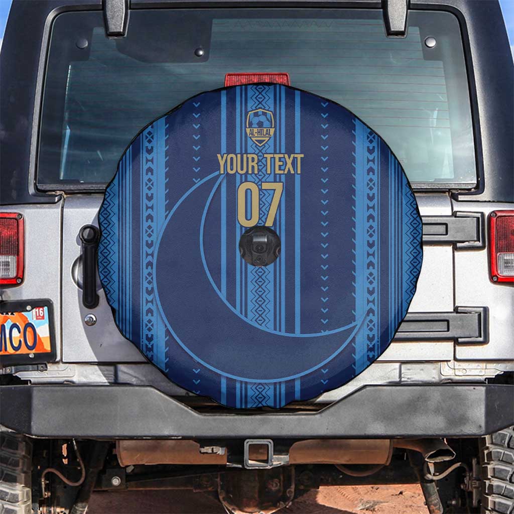 Saudi Football Al Zaeem Custom Spare Tire Cover Crescent Moon - Wonder Print Shop