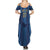 Saudi Football Al Zaeem Custom Summer Maxi Dress Crescent Moon - Wonder Print Shop