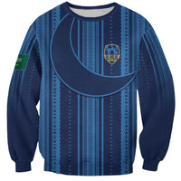 Saudi Football Al Zaeem Custom Sweatshirt Crescent Moon - Wonder Print Shop