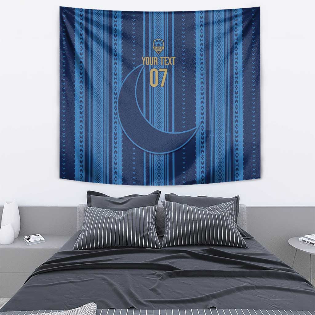 Saudi Football Al Zaeem Custom Tapestry Crescent Moon - Wonder Print Shop