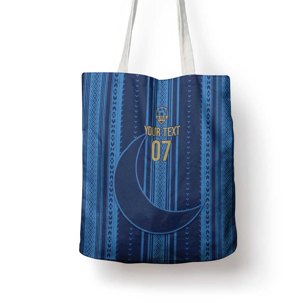 Saudi Football Al Zaeem Custom Tote Bag Crescent Moon - Wonder Print Shop