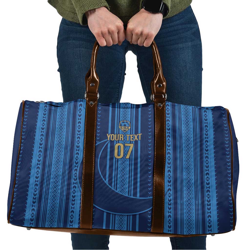 Saudi Football Al Zaeem Custom Travel Bag Crescent Moon - Wonder Print Shop