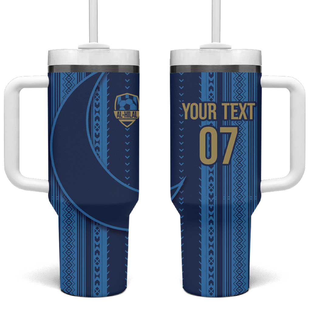 Saudi Football Al Zaeem Custom Tumbler With Handle Crescent Moon - Wonder Print Shop