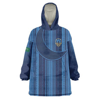 Saudi Football Al Zaeem Custom Wearable Blanket Hoodie Crescent Moon - Wonder Print Shop