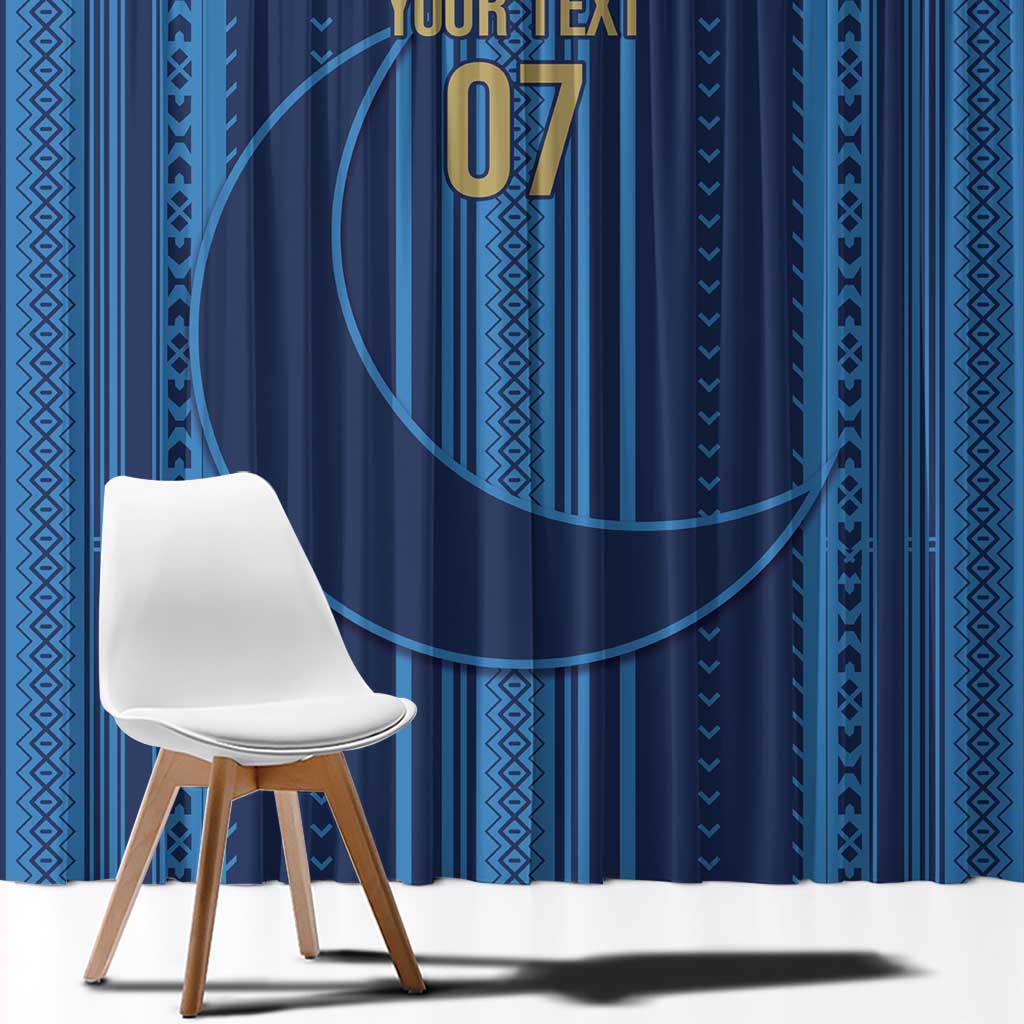 Saudi Football Al Zaeem Custom Window Curtain Crescent Moon - Wonder Print Shop