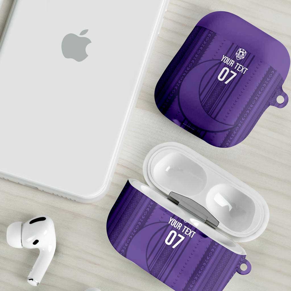 Saudi Football Al Zaeem Custom AirPods Case Crescent Moon - Purple - Wonder Print Shop