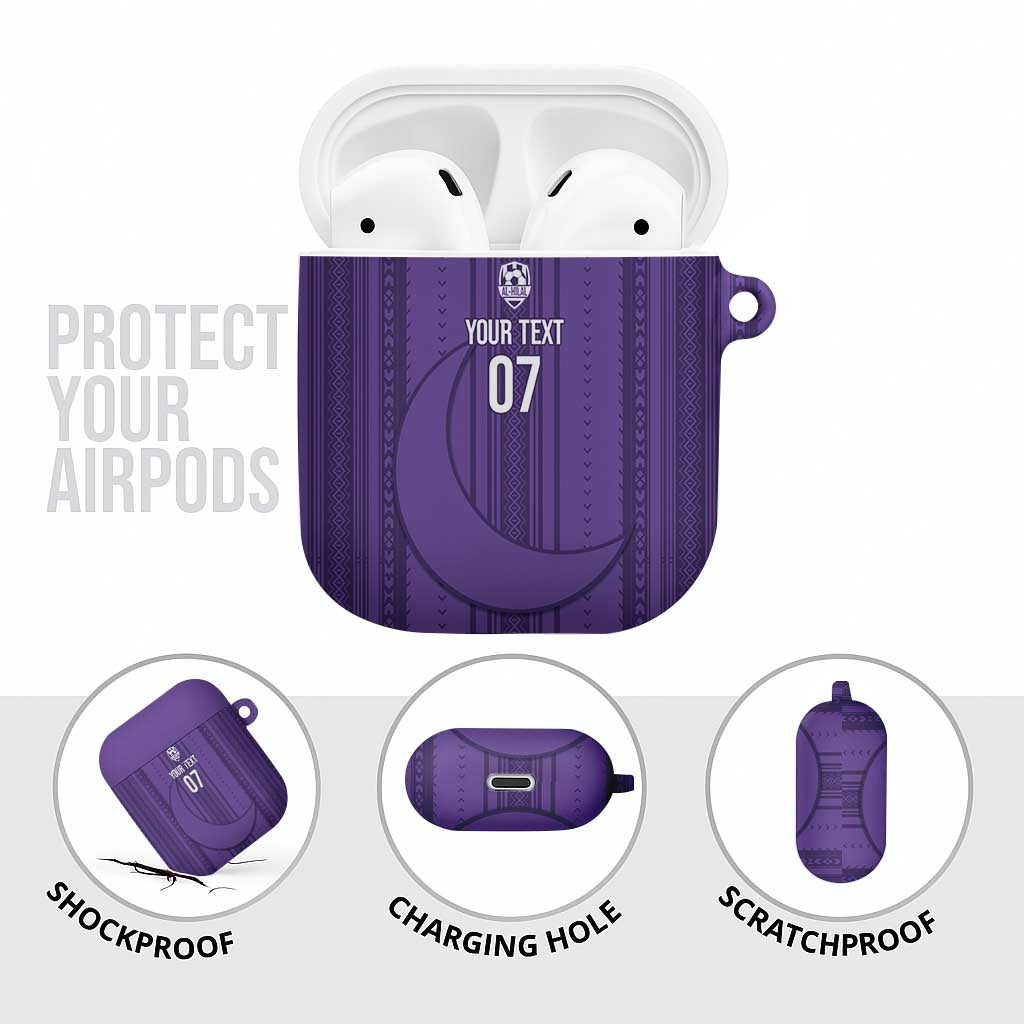 Saudi Football Al Zaeem Custom AirPods Case Crescent Moon - Purple - Wonder Print Shop