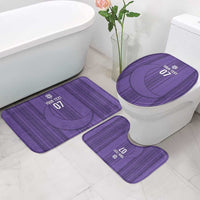 Saudi Football Al Zaeem Custom Bathroom Set Crescent Moon - Purple - Wonder Print Shop