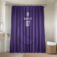 Saudi Football Al Zaeem Custom Bathroom Set Crescent Moon - Purple - Wonder Print Shop