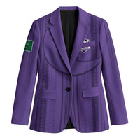 Saudi Football Al Zaeem Custom Blazer Crescent Moon - Purple - Wonder Print Shop