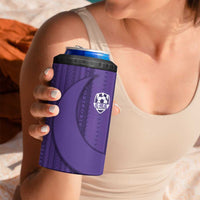 Saudi Football Al Zaeem Custom 4 in 1 Can Cooler Tumbler Crescent Moon - Purple - Wonder Print Shop