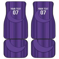 Saudi Football Al Zaeem Custom Car Mats Crescent Moon - Purple - Wonder Print Shop