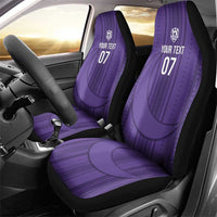 Saudi Football Al Zaeem Custom Car Seat Cover Crescent Moon - Purple - Wonder Print Shop