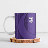 Saudi Football Al Zaeem Ceramic Mug Crescent Moon - Purple - Wonder Print Shop
