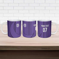 Saudi Football Al Zaeem Ceramic Mug Crescent Moon - Purple - Wonder Print Shop