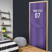 Saudi Football Al Zaeem Custom Door Cover Crescent Moon - Purple - Wonder Print Shop